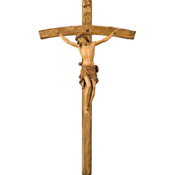 Cristo Pisa en cruz arqueada